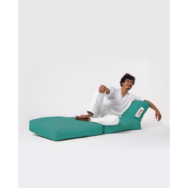 Polyester Outdoor Friendly Bean Bag, Turquoise 100% Polyester