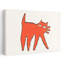 Art mural abstrait chat orange-1662891267