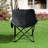 2pcs Black Foldable Camping Chairs With Carry Bag, Comfortable Seating , Side Pocket For Small Things, Structure, Good And Barbecues Portable Folding Design, Area, Items, Steel Frame, Great Outdoor-1399213781