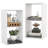 Bookshelf Modern Vertical Bookcase w/ Back Guardrail & Anti-tipping Kits-194634097
