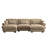 Modular Sectional Sofa Couch With Convertible Ottomans