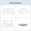 Tucson 24" W x 18" D Vitreous China Vanity Top Sink in White (Sink Only) (Vanity not Included))-97969485