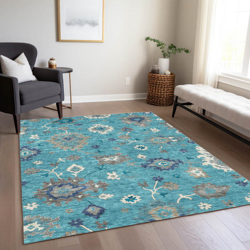 Tapis intérieur / extérieur Caziyah, Rectangle 10' x 14'