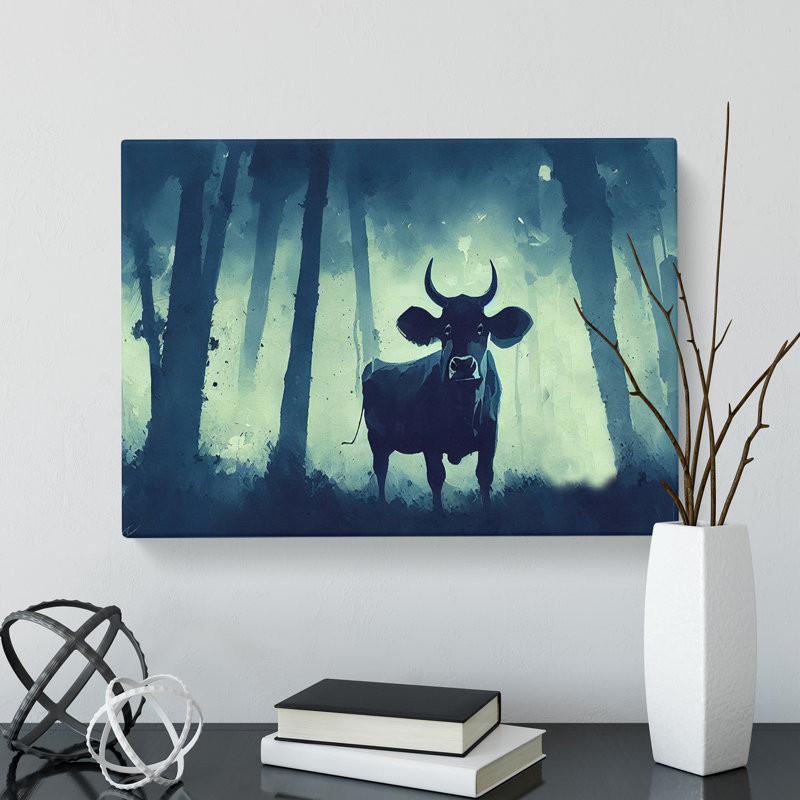 Cow Art Painting Vol.1 - Wrapped Canvas, 35cm H x 50cm W x 3cm D