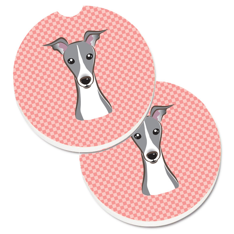 Sous-verre Retriever, Rose, Lévrier italien