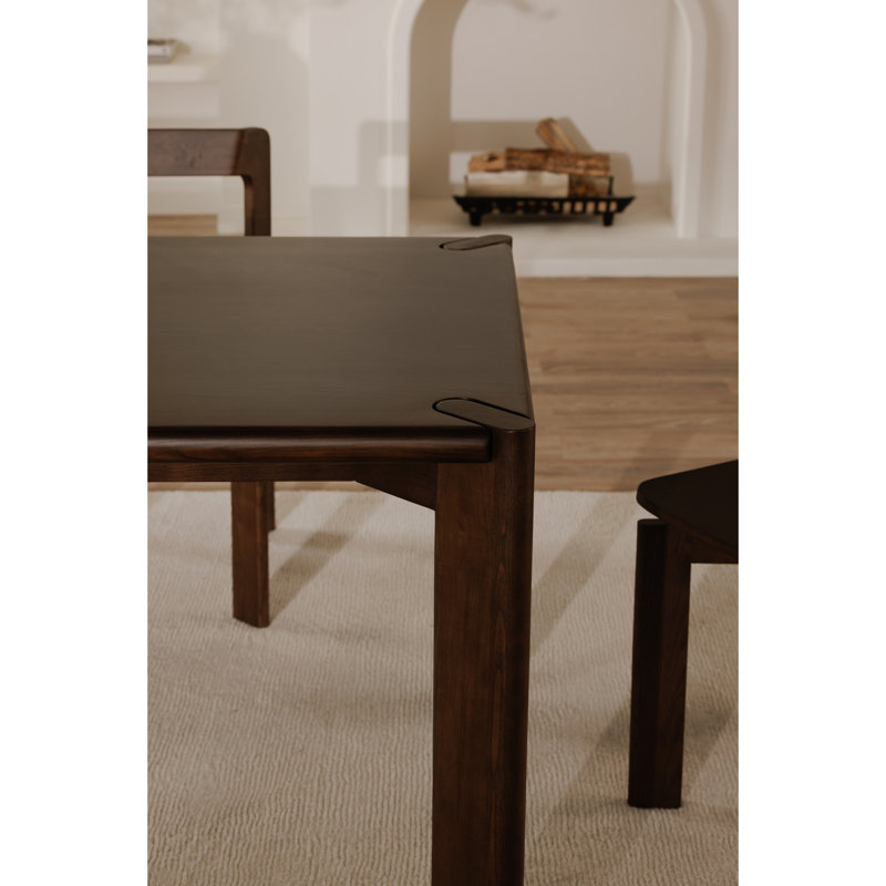 Table de salle à manger en bois de frêne Leola,  Brown