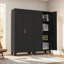 Armoire de rangement en acier 61 po à 2 portes avec tablettes réglables Cabinets | Moderne | Noir-2108855953