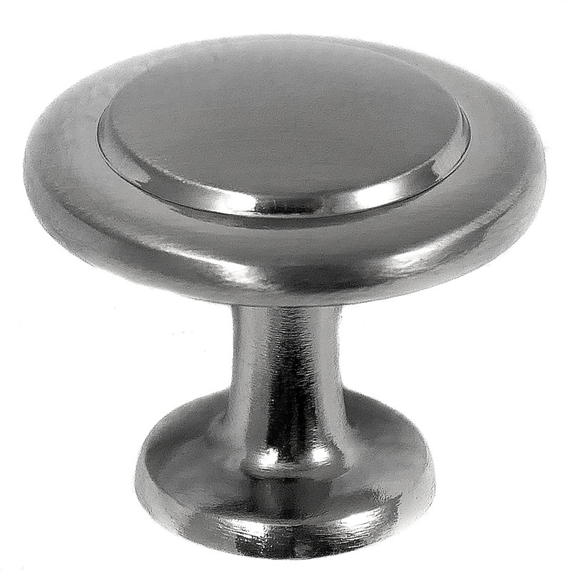 Poignée ronde 11/8 po de diamètre, Nickel satiné