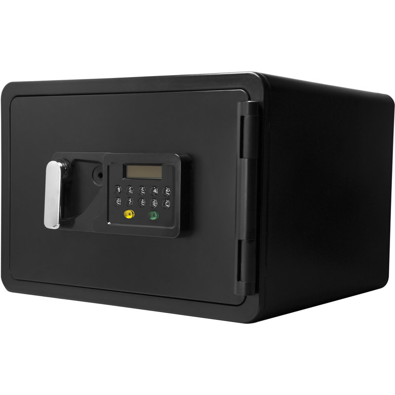 Black Steel Fireproof Digital Keypad Safe with Back-up Keys