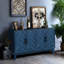 Armoire buffet en bois robuste à 4 portes avec apparence laquée et garniture durable-33862109