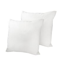  DOWNCOOL 100% Cotton Stuffer Throw Pillow Insert, Rectangle  Down and Feather Filled Decorative Bed Sofa Insert, 12x24 Inch, White :  Home & Kitchen