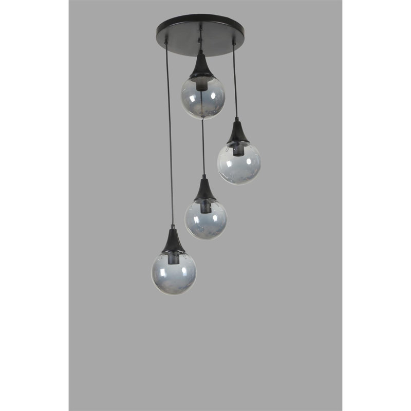 Chandle Chandelier, Fume/Black