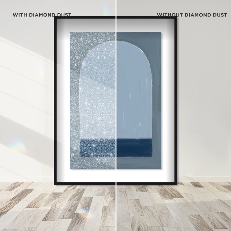 Minimal Ocean Window Print by Oliver Gal, 21.5"H x 31.5"W, Black Shadowbox