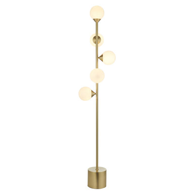Bendeguz 151.5Cm Satin Brass Tree Floor Lamp