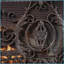 Fireplace Screen, Traditional Three-Panel | Black + Gold | Iron