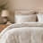 Premium Cotton Jacquard Bedding Sets, Full Queen Botanical Duvet Cover Set