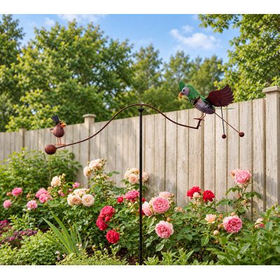 Piquet de jardin en métal rustique