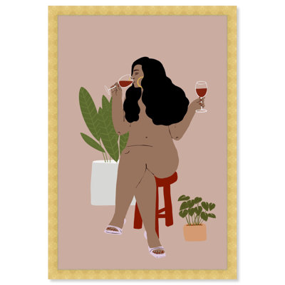 Nude Drinker - Peinture