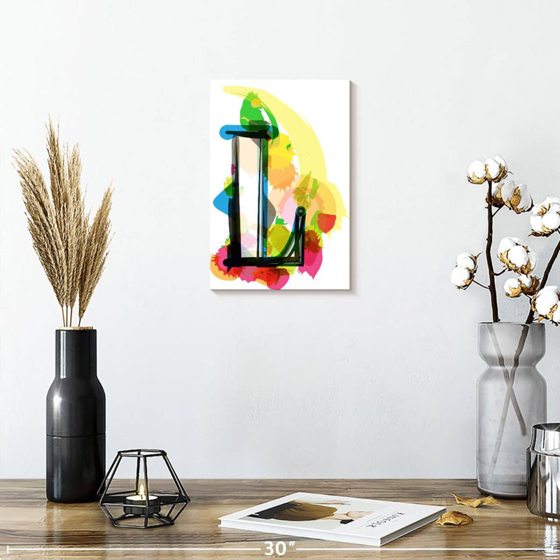 Keiri Abstract Letter L, 12" H x 8" W