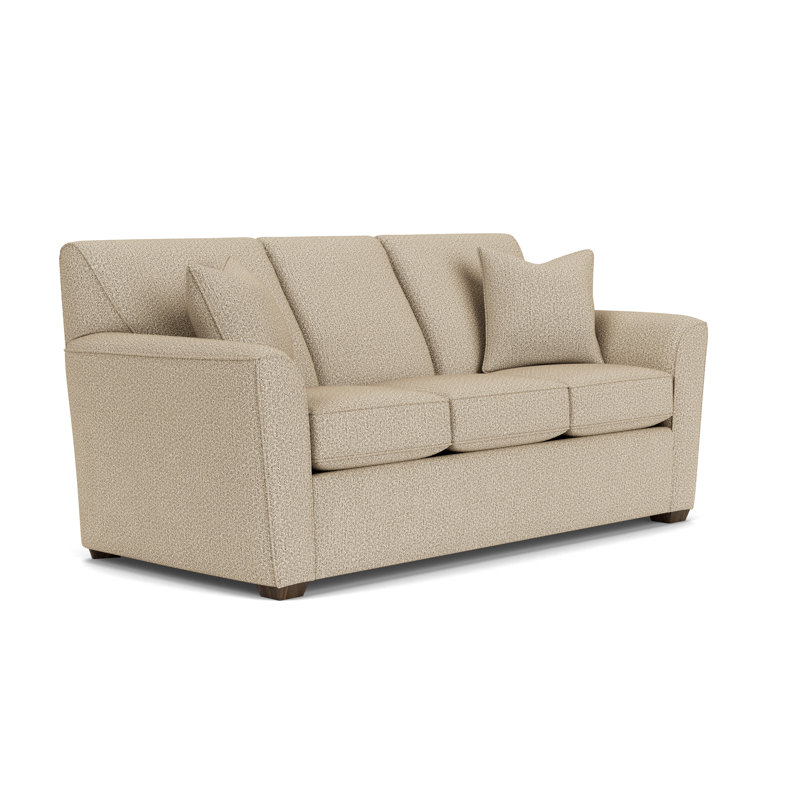Canapé à accoudoirs évasés 78 ", Polypropylène / oléfine beige clair