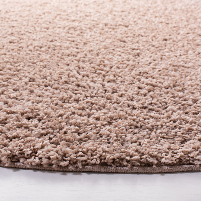 Holyfield Solid Colour Hand Woven Area Rug, Round 201 cm