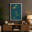 Yellow Bloom Centered Botanical - Wrapped Canvas-767065573-767065579