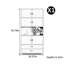 Italian style solid wood light luxury bookcase