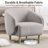 33'' Wide Modern Barrel Accent Chair-264710696