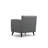 Stylish Wing Chair, Black & White Chequered, 32.3 x 29.5 x 32.7 inches | Beech Wood Frame with Chipboard | 100% Polyester Fabric, Dry-Cleanable | Comfortable Foam Cushioning, Perfect for Hotel & Industrial Decor