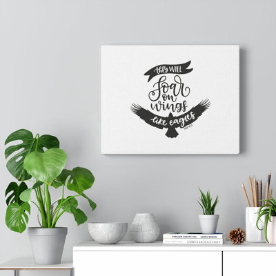 They Will Soar Isaiah 40:31 Christian Wall Art Bible Verse Print Ready to Hang