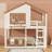 Wood Bunk Bed With Bookshelf-178354894-178354895