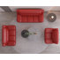 3 Piece Faux Leather Standard Living Room Set