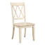 Chaise d'appoint à dossier croisé en bois massif Eshell-347134972