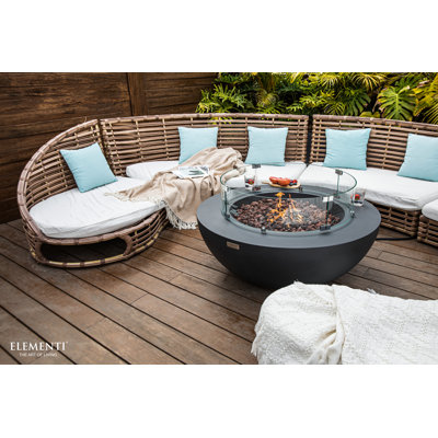 Elementi Round Fire Pit Flame Guard