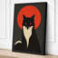 Geometric Cat Icon Modern - Wrapped Canvas-1511872663-1511872750