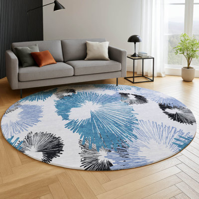 Premium Machine Washable Mayfield AMF2132 floral Rug