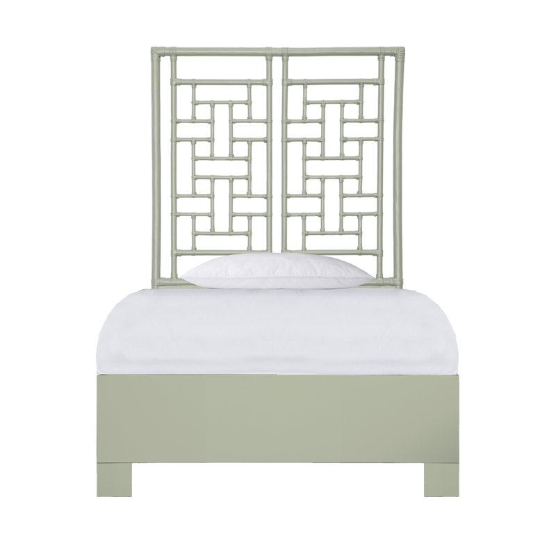 Ohana Low Profile Standard Bed, Twin XL, Light Gray