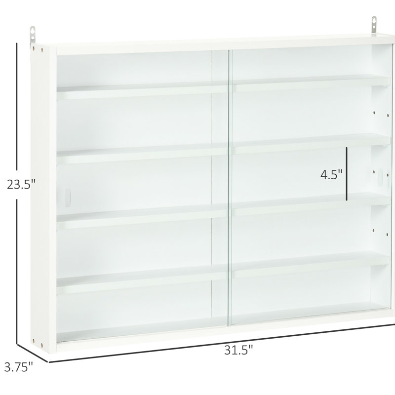 Vitrine blanche avec 2 portes et tablettes réglables - idéale pour mettre en valeur des figurines miniatures