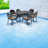 Elegant Cast Aluminum Patio Dining Set, Weather-resistant Comfort For Outdoor