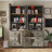 78.7'' H X 63'' W 9-Drawer Bookcase With Glass Doors