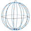 Vidaxl Ball With 192 Leds 2 Pcs Cold White 40 Cm Metal