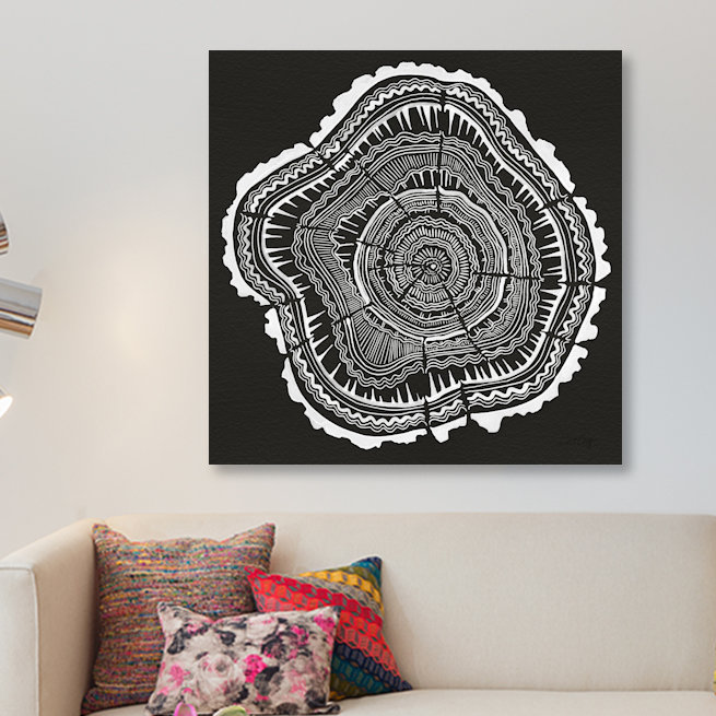 « tree rings ii », impression sur toile, H 37 po x l 37 po x P 1,5 po