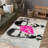 Chic Non-Woven Thin Type Printed Rug Featuring an Abstract Geometric Pattern Perfect for an Artful Touch in Your Living Space-128604691