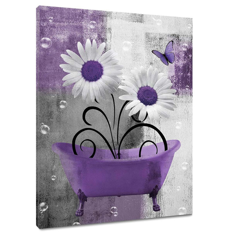 Wrapped Canvas Print, Purple, 60 cm H x 40 cm W