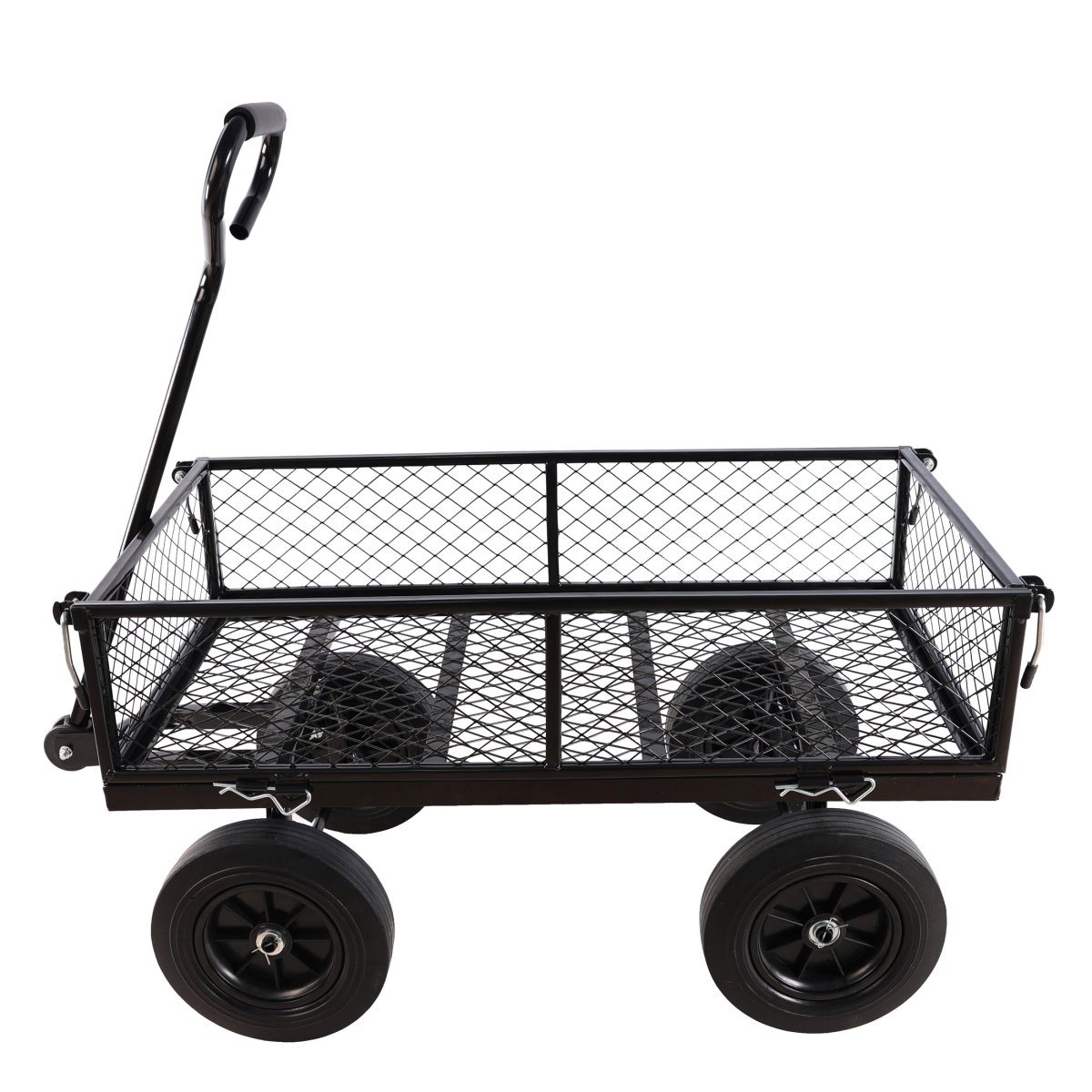 W-Runyong Solid Wheels Wagon Cart Solid Wheels Tools Cart Wagon Cart ...