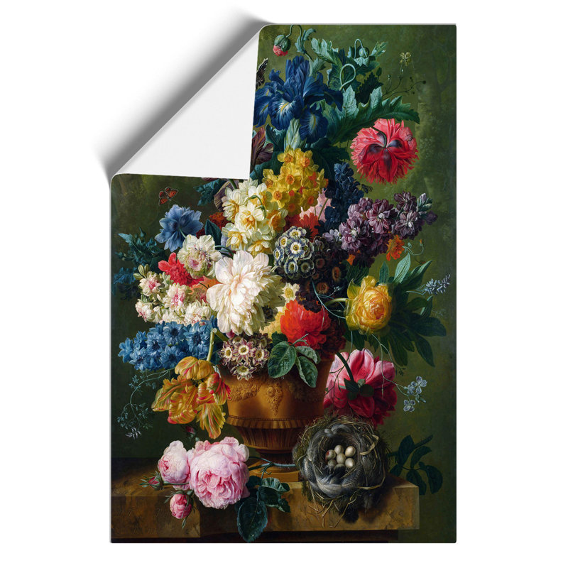 Still Life with Flowers by Maria van Oosterwijk - Frameless Print, 59cm H x 42cm W x 0.1cm D