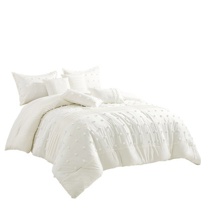 Ensemble d'édredon en microfibre vert 7 pièces