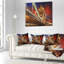 Célèbre Tower Bridge at Night - Coussin imprimé paysage urbain-29963761-29962191