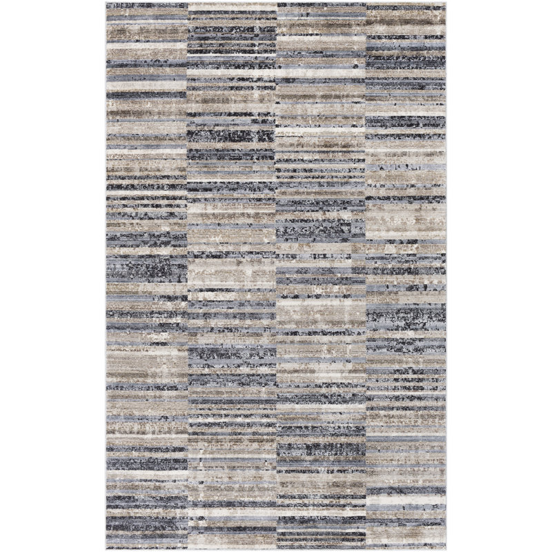 Striped Indoor Rug, Rectangle 8'10" x 11'9"