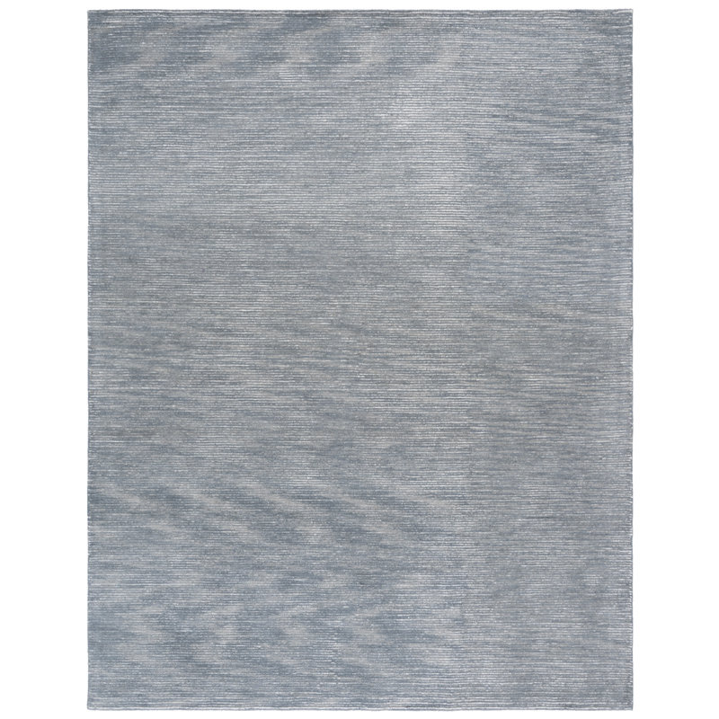 Kenrick Ebony Hand Tufted Wool Cotton Rug in Gray, Rectangle 8' x 10'